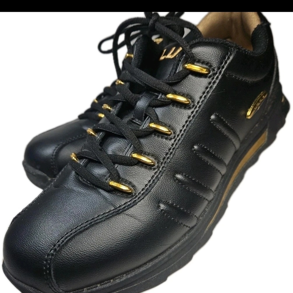 Lugz Black and Gold Men's Sz 9.5 Athletic Shoes